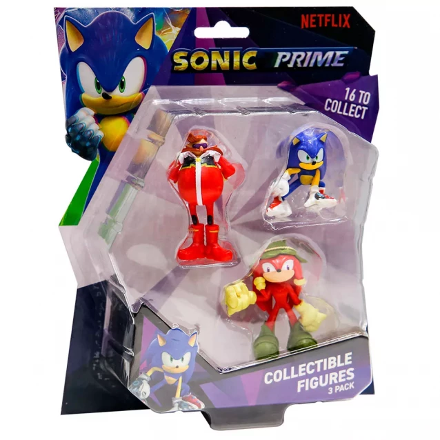 Набор фигурок Sonic Prime Соник Наклз Доктор Эгман 6,5 см (SON2020D) - 1