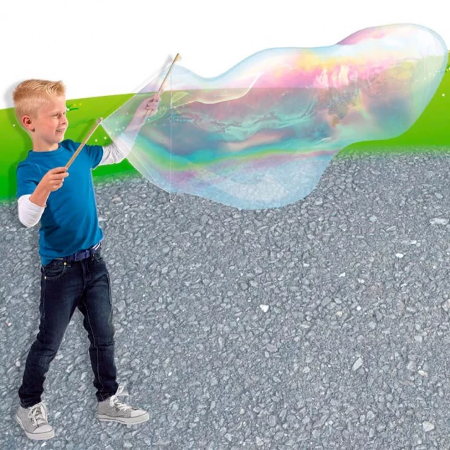 SES Creative Набір для створення гігантських мильних бульбашок - МЕГАБУЛЬБАШКИ XXL (мильний розчин, інструменти) 02252S - 5
