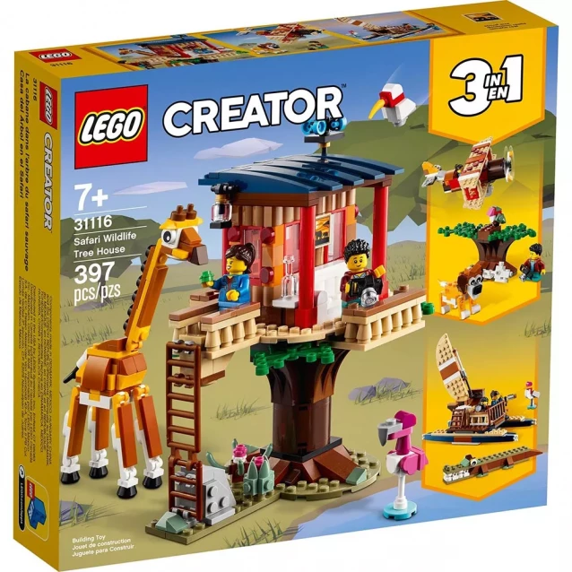 Конструктор Lego Creator Будиночок на дереві під час сафарі (31116) - 1