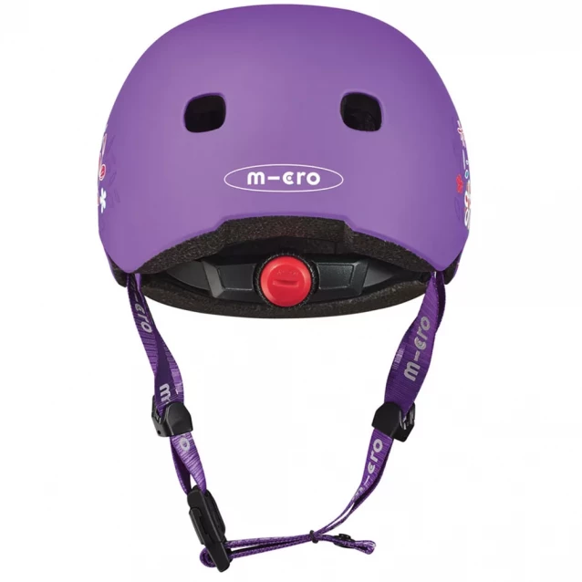 Защитный шлем Micro Размер M 52-56 см фиолетовый с цветами (AC2138BX) - 6