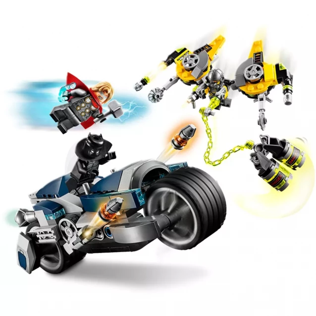 Конструктор LEGO Super Heroes Marvel Атака на скоростном мотоцикле (76142) - 4