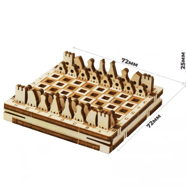 Деревянный конструктор 3D PLAY WOOD Шахматы (10306) - 3
