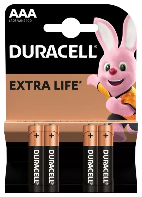 Батарейки лужні Duracell AAA 4 шт (81545421/5005967/5014442) - 2