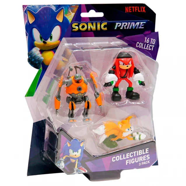 Набір фігурок Sonic Prime Еґфорсер Наклз Тейлз 6,5 см (SON2020A) - 1