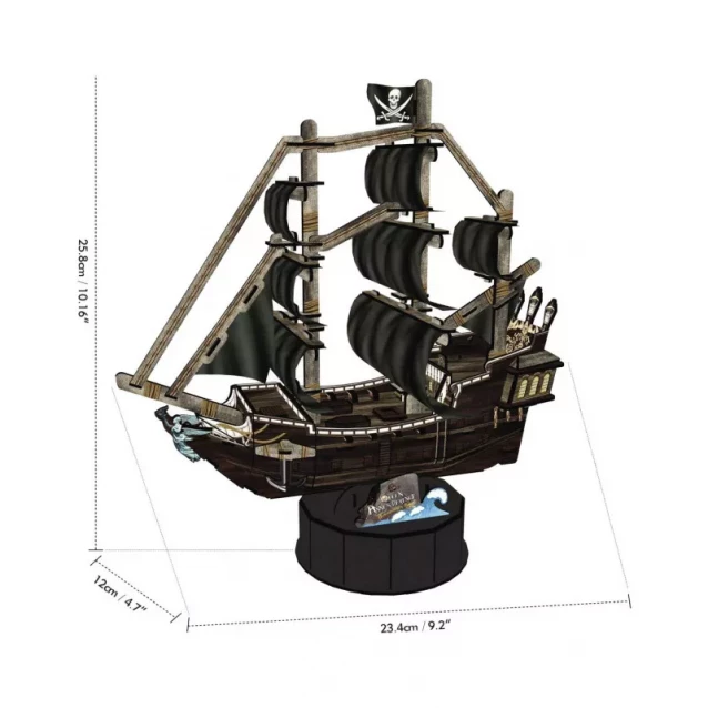 Трехмерная головоломка-конструктор CubicFun Корабль Месть королевы Анны (T4035h) - 2