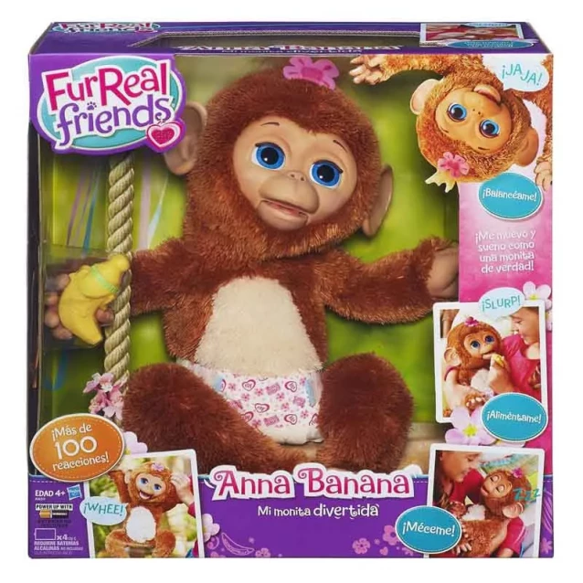 Интерактивная игрушка мягкая FurReal Friends Смешливая обезьянка (A1650E24) - 6