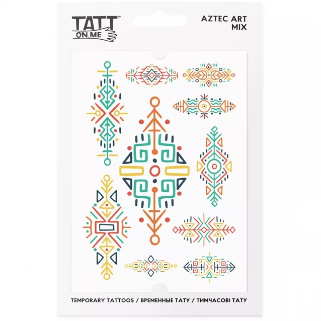 Временные тату Aztec Art mix - 1