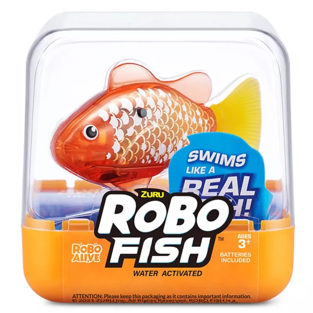 Интерактивная игрушка Pets & Robo Alive Роборибка золотистая (7191-2) - 1
