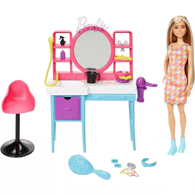 Лялька Barbie Перукарський салон (HKV00) - 1