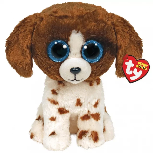 Дитяча іграшка м’яконабивна Beanie Boo's Плямисте щеня "MUDDLES" 15см - 1