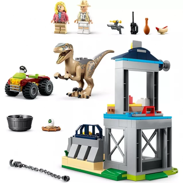 Конструктор LEGO Jurassic Park Втеча велоцираптора (76957) - 4