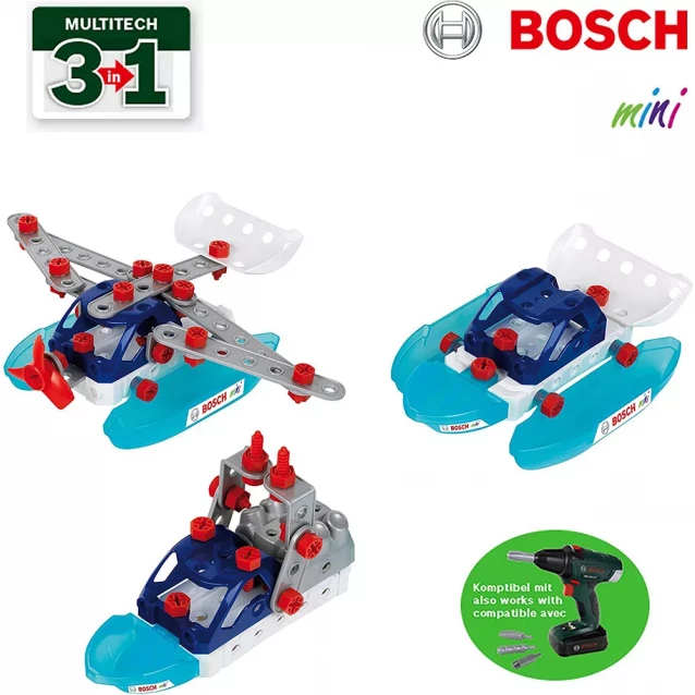 Конструктор Bosch Водний транспорт 3в1 (8794) - 1