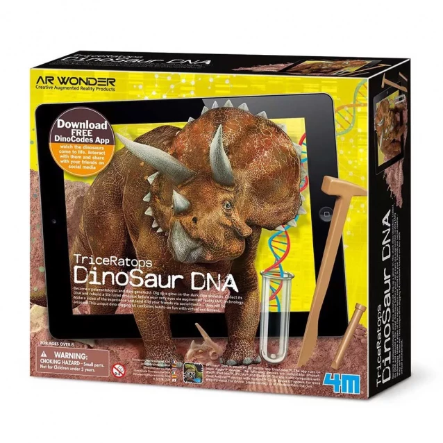 Набор для раскопок ДНК динозавра Трицератопс 4M (00-07003) - 1