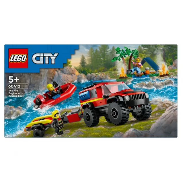 Конструктор LEGO City Пожежний позашляховик з рятувальним човном (60412) - 1
