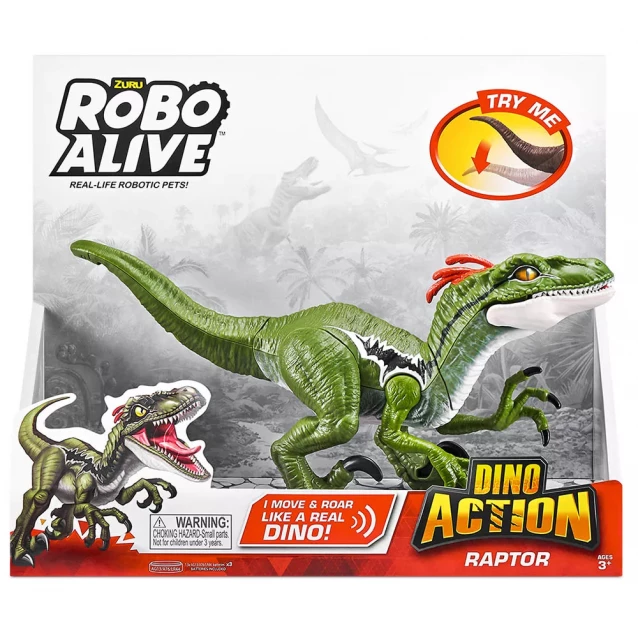 Интерактивная игрушка Pets & Robo Alive Dino Action Раптор (7172) - 8