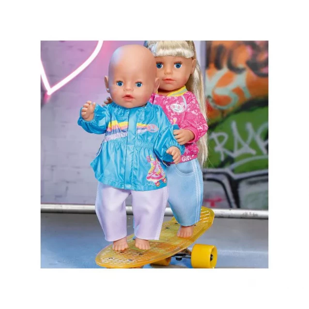 Zapf Набір одягу для ляльки BABY BORN - КЕЖУАЛ СЕСТРИЧКИ (блакитний) 828212-2 - 5