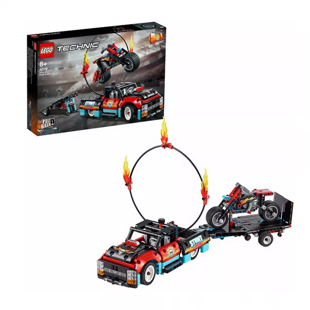 Конструктор LEGO Technic Каскадерский грузовик и мотоцикл (42106) - 2