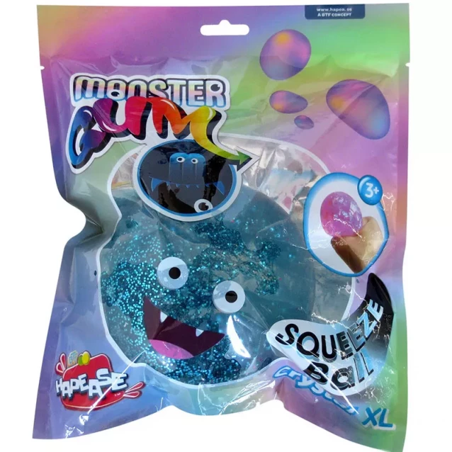 Іграшка-антистрес Monster Gum Squeeze Ball XL Crystal 12 см в асортименті (242979) - 8