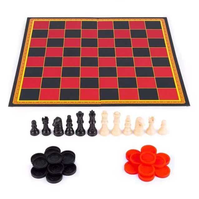 Набор из трех настольных игр Spin Master Шахматы шашки крестики-нолики - 6