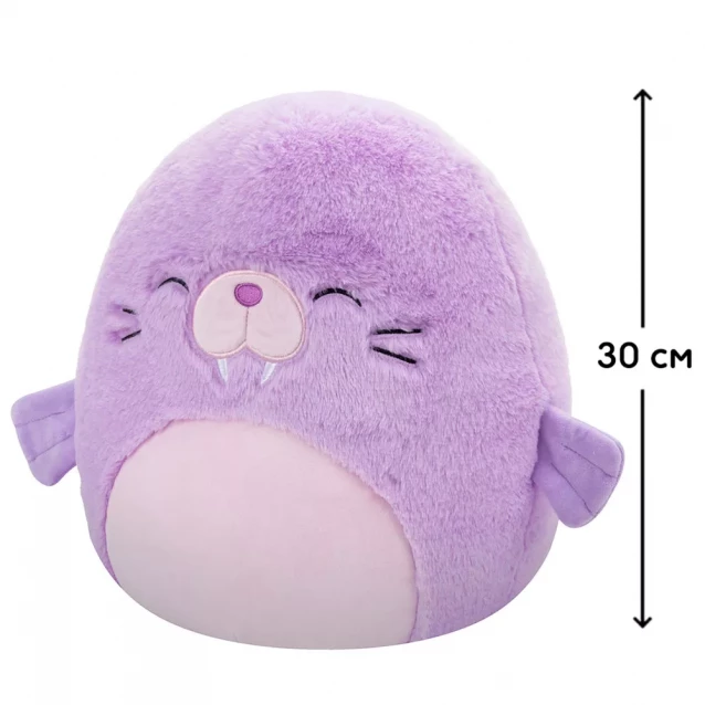 М'яка іграшка Squishmallows Морж Вінні 30 см (SQCR06680) - 2