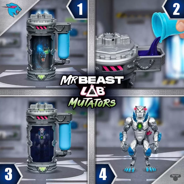 Ігровий набір MrBeast Lab Станція перетворення Пантера металева (123811) - 5