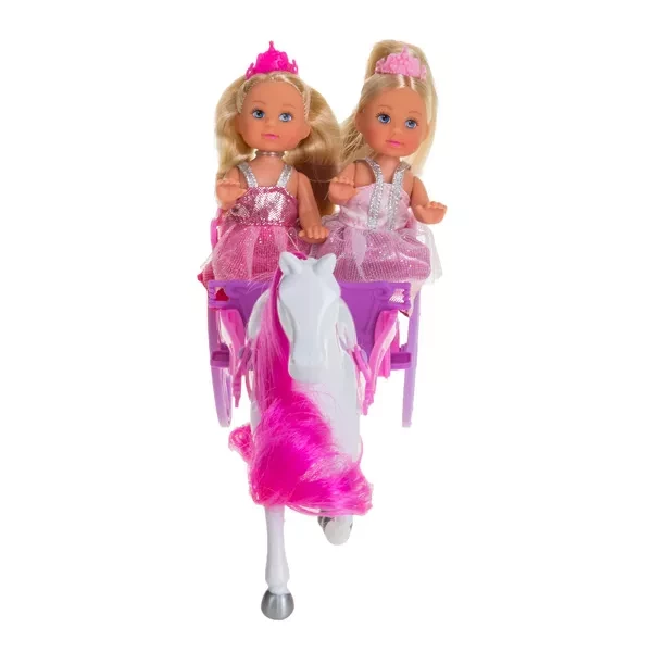 SIMBA Кукольный набор Эви "Романтический экипаж" 2 куклы и аксессуар., 3+ - 9