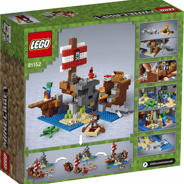Конструктор LEGO Minecraft Приключения на пиратском корабле (21152) - 2