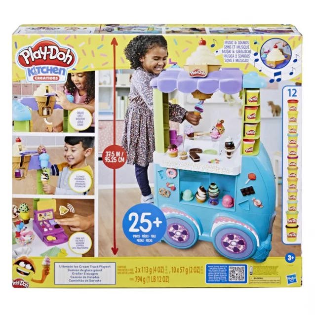 Набор для творчества с пластилином Play-Doh Машинка с мороженым (F1039) - 1