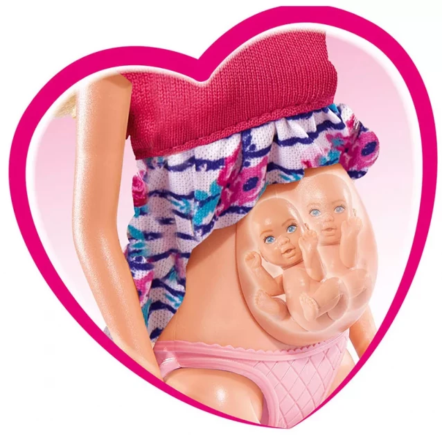Кукольный набор STEFFI & EVI Беременная двойней с младенцами и аксес. (573 3333) - 6
