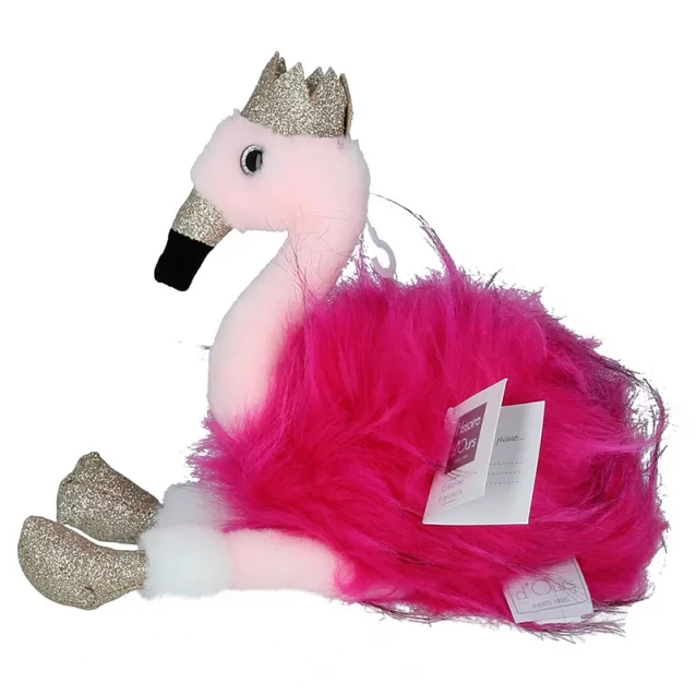 Мягкая игрушка Doudou Фламинго розовый 30 см (HO2766) - 5