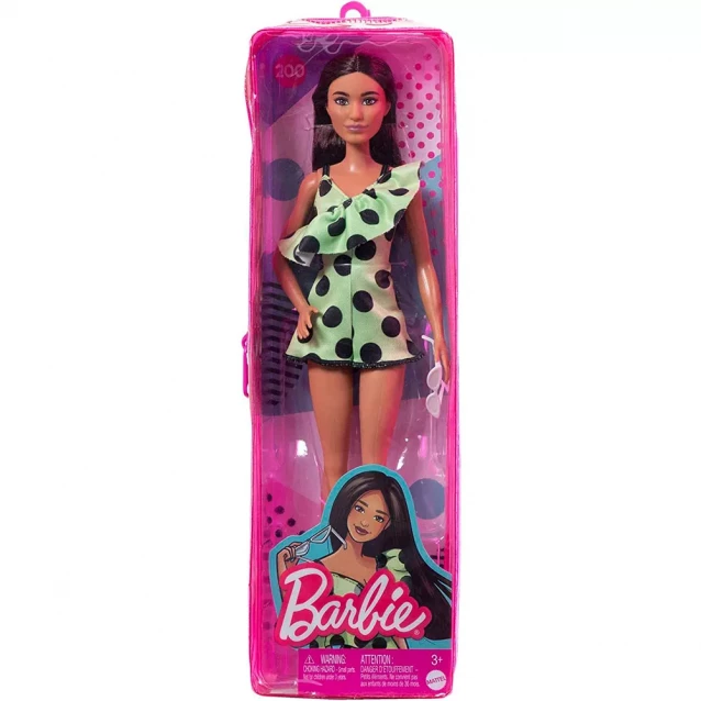 Лялька Barbie Модниця в комбінезоні кольору лайм в горошок (HJR99) - 2