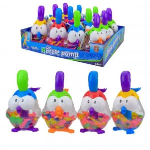 Игрушка водная бомбочка арт. YG49U, шарики и насос, 4 цвета 12 шт в дисплее для малышей