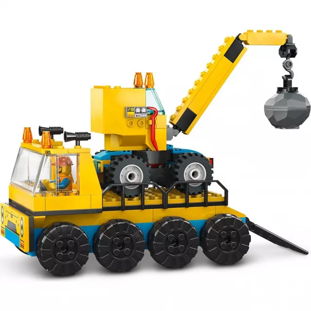 Конструктор LEGO City Будівельні вантажівки та аварійний кульовий кран (60391) - 5
