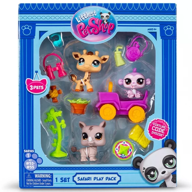 Набір фігурок Littlest PetShop Сафарі 3в1 (00524) - 1
