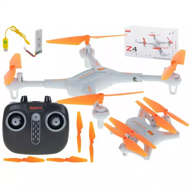 Квадрокоптер игрушечный Syma на радиоуправлении белый (Z4) - 1