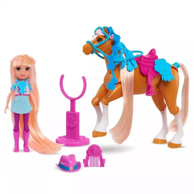 Іграшковий набір арт. 53175, лялька та кінь з аксес., у коробці - 1