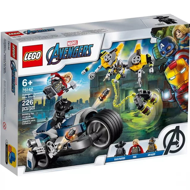 Конструктор LEGO Super Heroes Marvel Атака на скоростном мотоцикле (76142) - 1