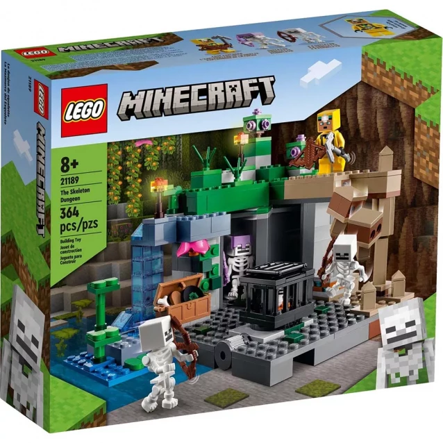 Конструктор LEGO Minecraft Підземелля кістяків (21189) - 1