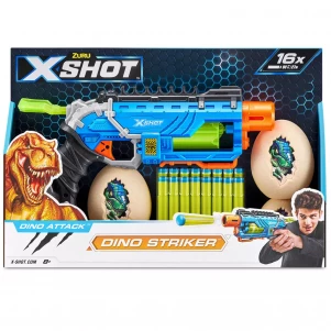Скорострільний бластер X-shot Dino Striker New (4860R) дитяча іграшка