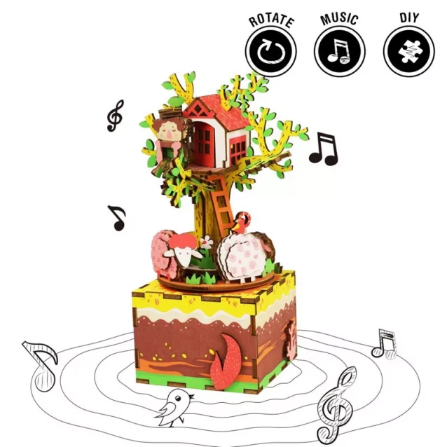 ROBOTIME Music Box Tree House / Музыкальная шкатулка Домик на дереве - 2