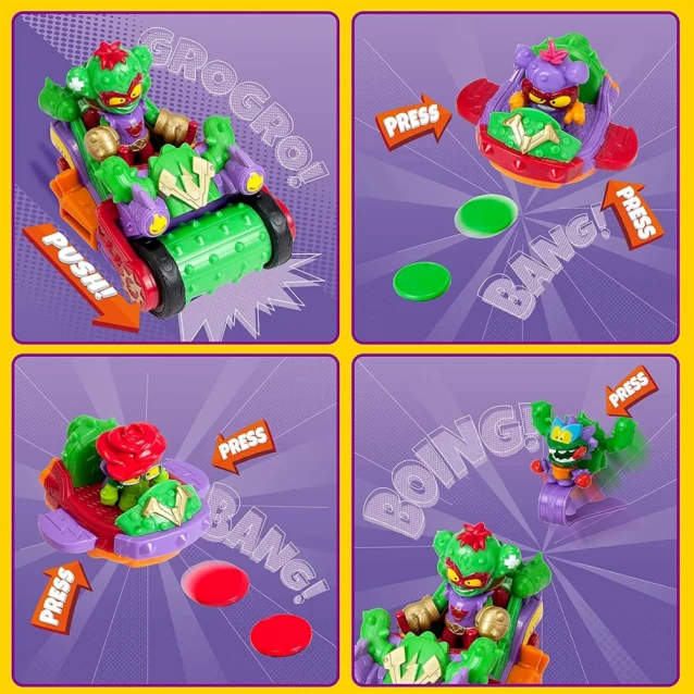 Игровой набор SuperThings «Kazoom Kids» S1 – Спайк-роллер кактус (PSTSP514IN00) - 7