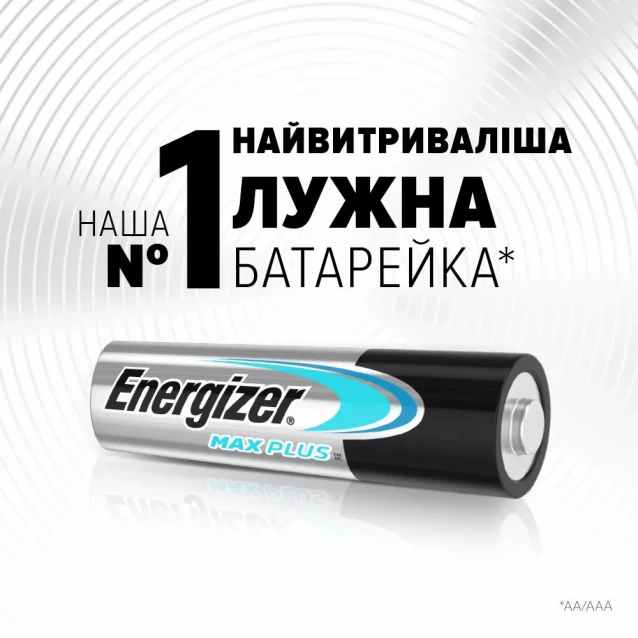 Energizer Батарейка AAA Max Plus уп. 2шт. 7638900423044 - 2