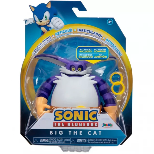 Фигурка с артикуляцией Sonic the Hedgehog Кот Биг 10 см (41680i-GEN) - 1
