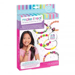 Набор для создания шарм-браслетов MAKE IT REAL Неоновый стиль (MR1209) детская игрушка