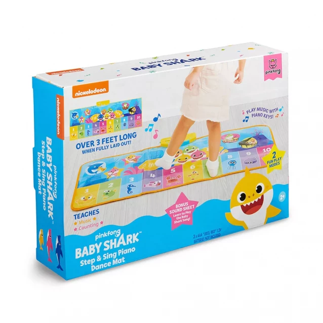 Baby Shark Музичний килимок-піаніно СТРИБАЙ ТА СПІВАЙ 61357 - 8