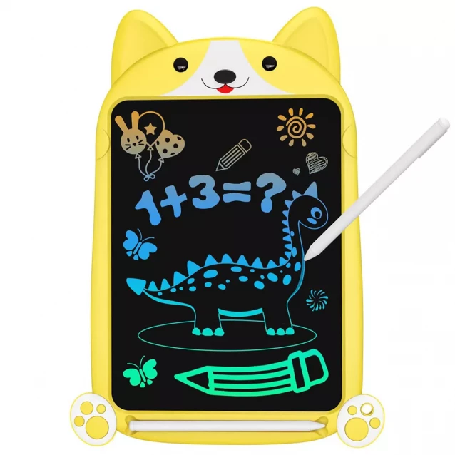 Планшет графічний для малювання Lunatik LCD екран 10" Котик жовтий (1136796) - 1