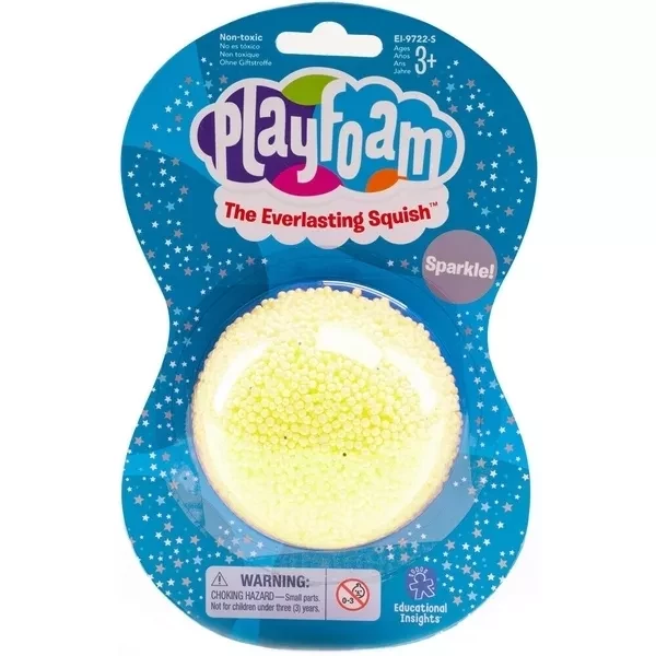 Кульковий пластилін Play Foam - ЖОВТІ МЕГАБЛИСКІТКИ - 1