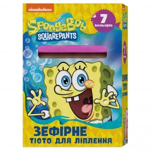 Тісто для ліплення SpongeBob SquarePants зефірне 6 г 7 кольорів (122978) дитяча іграшка