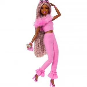 Лялька Barbie Barbiecore Модниця у костюмі з пір'ям (HYV28)  лялька Барбі