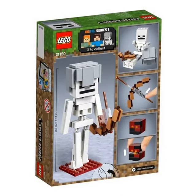 Конструктор LEGO Minecraft Скелет І Лавовий Куб Серії Лего Майнкрафт™ (21150) - 2